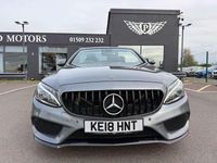 Used Mercedes C300 AMG line 245 HP (180 kW) 2018 Grey Cabriolet