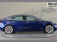 Used Tesla Model 3 Performance 461 kW (627 HP) 2019 Blue Sedan