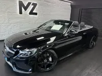 Used Mercedes C220 AMG line 2018 Black Cabriolet