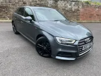 Used Audi A3 S-Line 116 HP (85 kW) 2017 Grey Hatchback