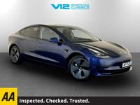 Used Tesla Model 3 Standard Range Plus 366 kW (498 HP) 2021 Blue Sedan