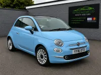 Used Fiat 500 Lounge 69 HP (50 kW) 2016 Blue Hatchback
