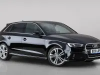 Used Audi A3 Sportback S-Line 116 HP (85 kW) 2018 Black Hatchback
