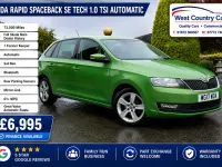 Used Skoda Rapid SE 95 HP (69 kW) 2017 Green Hatchback