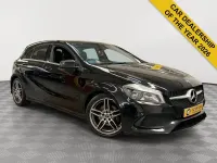 Used Mercedes A180 AMG Line Premium 122 HP (89 kW) 2016 Black Hatchback