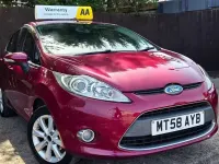 Used Ford Fiesta Zetec 82 HP (60 kW) 2008 Red Hatchback