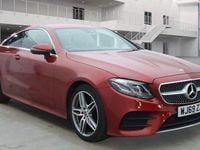 Used Mercedes E220 AMG line 194 HP (142 kW) 2019 Red Coupe