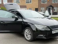 Used Seat Leon SE 110 HP (80 kW) 2015 Black Hatchback