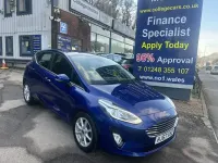 Used Ford Fiesta Zetec 100 HP (73 kW) 2018 Blue Hatchback