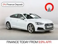 Used Audi A5 Sportback S-Line 190 HP (139 kW) 2019 White Hatchback