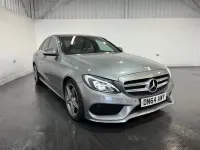 Begagnad Mercedes C220 AMG line 170 HK (125 kW) 2014 Silver Sedan