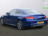 Used Mercedes C300 AMG line 258 HP (189 kW) 2020 Blue Coupe