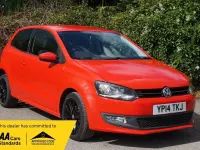 Used VW Polo Edition 60 HP (44 kW) 2014 Red Hatchback