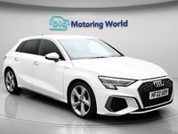 Begagnad Audi A3 S-Line 148 HK (108 kW) 2022 Vit Sedan