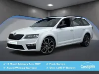Used Skoda Octavia vRS 184 HP (135 kW) 2017 White Estate