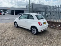 Used Fiat 500 Lounge 105 HP (77 kW) 2016 White Hatchback