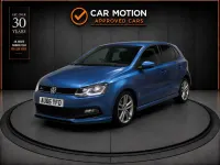 Used VW Polo R-line 110 HP (80 kW) 2016 Blue Hatchback