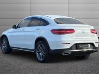 Used Mercedes GLC250 AMG line 204 HP (150 kW) 2018 Polar white Coupe