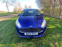 Used Ford Fiesta Zetec 2014 Blue Hatchback