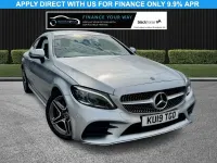 Used Mercedes C220 AMG Line Premium 194 HP (142 kW) 2019 Silver Coupe