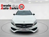 Used Mercedes A160 AMG line 102 HP (75 kW) 2018 White Hatchback