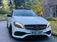 Used Mercedes A200 AMG line 136 HP (100 kW) 2017 White Hatchback
