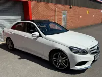 Used Mercedes E220 AMG line 2014 White Sedan