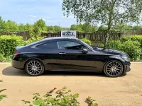 Used Mercedes C300 AMG line 2021 Black Coupe