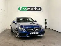 Usado Mercedes C220 AMG line 170 HP (125 kW) 2017 Azul Coupé