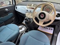 Used Fiat 500 Pop 69 HP (50 kW) 2009 Blue Cabriolet