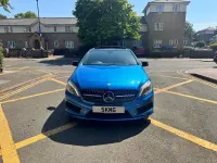 Used Mercedes A200 AMG 156 HP (114 kW) 2015 Blue Hatchback