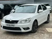 Used Skoda Octavia vRS 200 HP (147 kW) 2009 White Hatchback
