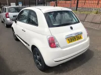 Used Fiat 500 Pop 69 HP (50 kW) 2009 White Cabriolet