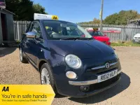 Used Fiat 500 Lounge 69 HP (50 kW) 2012 Blue Hatchback