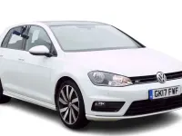 Used VW Golf VII R-line Edition 184 HP (135 kW) 2017 White Hatchback