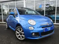 Used Fiat 500C S 69 HP (50 kW) 2014 Blue Cabriolet