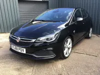 Used Vauxhall Astra SRi 200 HP (147 kW) 2018 Black Hatchback