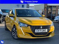 Used Peugeot 208 Allure 75 HP (55 kW) 2021 Yellow Hatchback