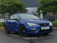 Used Seat Leon Black Edition 150 HP (110 kW) 2020 Blue Hatchback