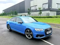 Used Audi A4 Black Edition 190 HP (139 kW) 2019 Blue Sedan