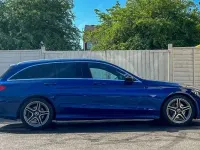 Used Mercedes C220 AMG line 194 HP (142 kW) 2019 Blue Estate