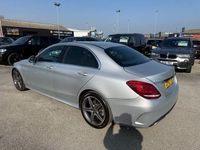 Used Mercedes C220 AMG line 170 HP (125 kW) 2017 Silver Sedan