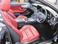 Used Mercedes C300 AMG line 245 HP (180 kW) 2017 Black Cabriolet