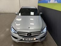 Used Mercedes C220 AMG line 170 HP (125 kW) 2018 Silver Sedan