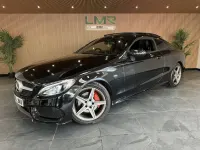 Käytetty Mercedes C220 AMG line 170 HP (125 kW) 2016 Musta Coupe - kaksiovinen
