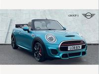 Used Mini John Cooper Works Cabriolet 231 HP (169 kW) 2018 Caribbean aqua metallic Cabriolet