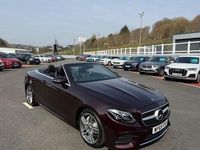 Used Mercedes E220 AMG line 194 HP (142 kW) 2019 Red Cabriolet