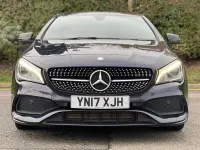 Used Mercedes CLA180 AMG line 122 HP (89 kW) 2017 Blue Coupe
