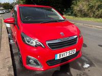 Used Peugeot 108 Allure 82 HP (60 kW) 2017 Red Hatchback