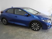 Begagnad Honda Civic SE Plus 142 HK (104 kW) 2015 Blå Halvkombi
